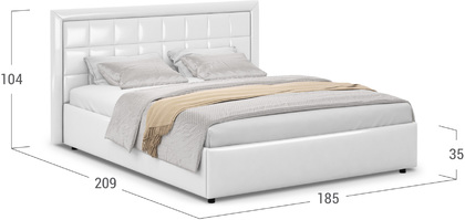 Кровать двуспальная Ноэми 160х200 Модель 1202
