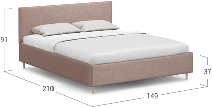 Кровать двуспальная MOON FAMILY 1259 140х200