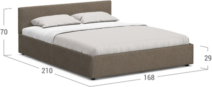 Кровать двуспальная MOON FAMILY 1250 160х200